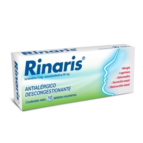 Rinaris Tab/rec 5mg/60mg X 10 