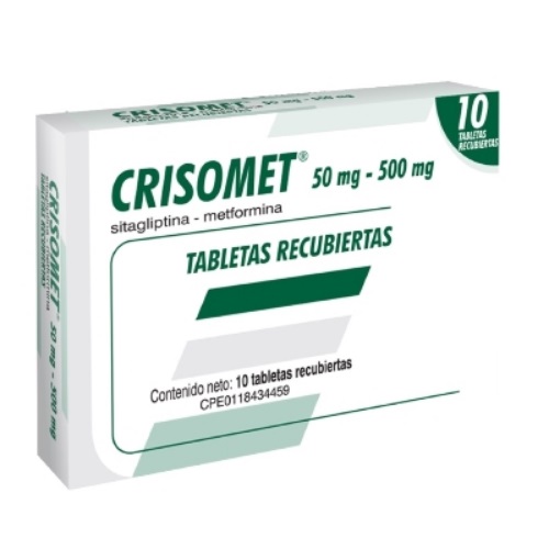 Crisomet Tab/rec 50 Mg/500mg X 10 