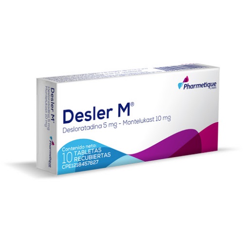 Desler M Tab 5mg/10mg X 10 Pharmetique 