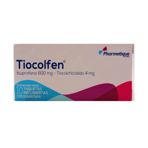 Tiocolfen Tab 600 Mg/4 Mg X 10 Pharmetique 