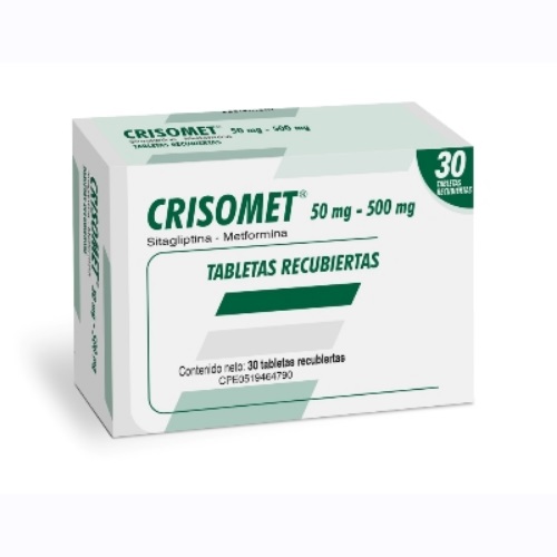 Crisomet Tab/rec 50mg/500mg X 30 