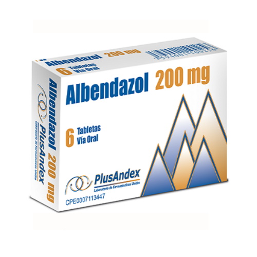 Albendazol Tab 200 Mg X 6 Plusandex 