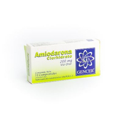 Amiodarona Com 200 Mg X 10 Gencer 