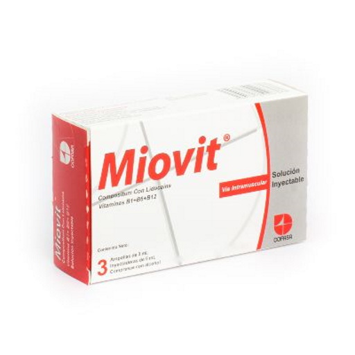 Miovit C/jer/amp C/ Lidocaina X 3 Ml X 3 Cofasa 