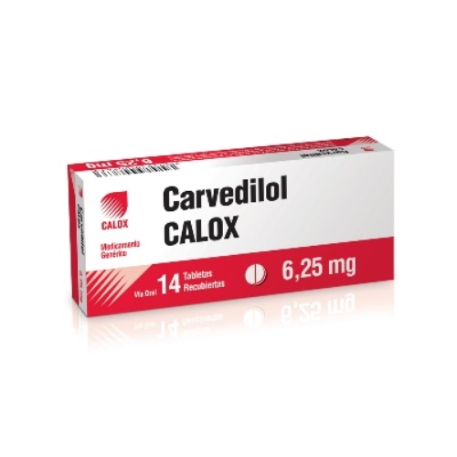 Carvedilol Tab/rec 6.25 Mg X 14 Calox 