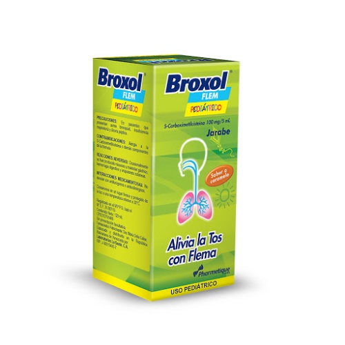 Broxol Flem Jbe Ped 100mg/5ml X 120 Ml Pharmetique 