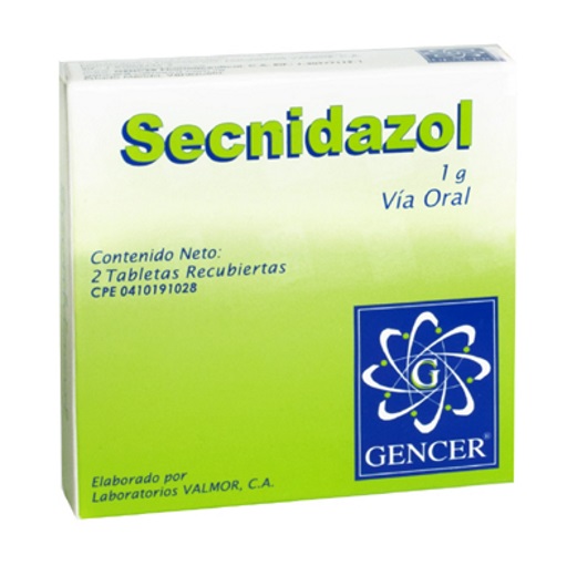 Secnidazol Tab/rec 1 G X 2 Gencer 