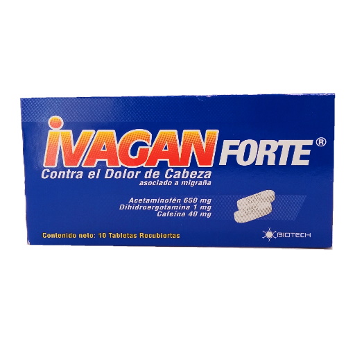 Ivagan Forte Tab/rec 650mg/1mg/40mg X 10 