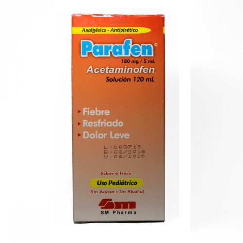 Parafen Ped Jbe S/fresa 120mg/5ml X 120ml 
