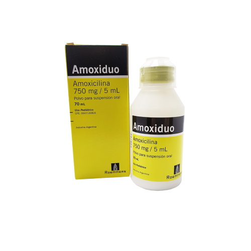 Amoxiduo Pvo/susp 750 Mg X 70 Ml Klinos 