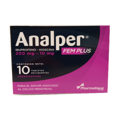 Analper Fem Plus Tab 200mg/10mg X 10 La Sante 
