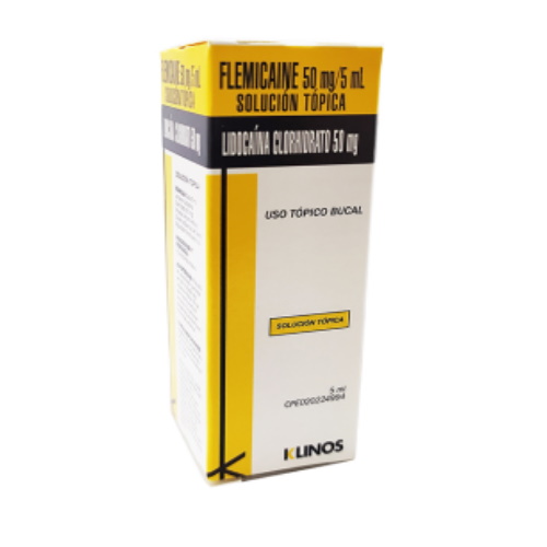 Flemicaine Sol 50 Mg/5 Ml X 5 Ml Klinos 