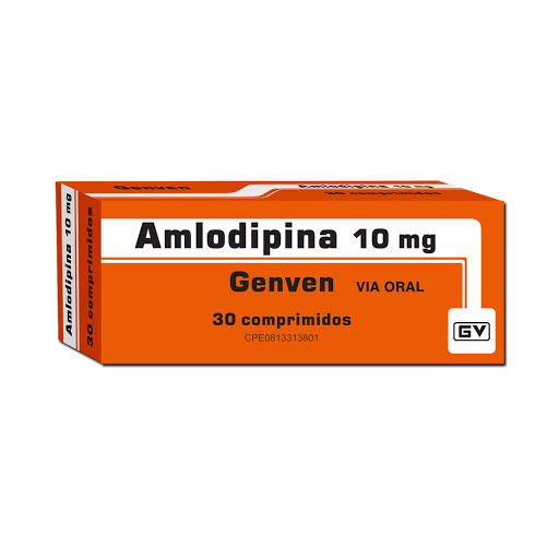 Amlodipina Com 10 Mg X 30 Genven 