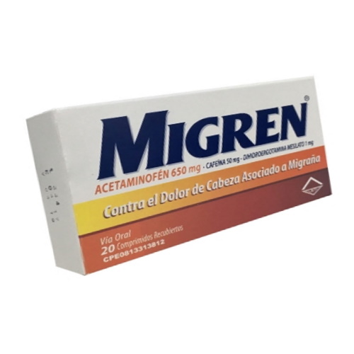 Migren Com 650 Mg/50mg/1g X 20 Leti 