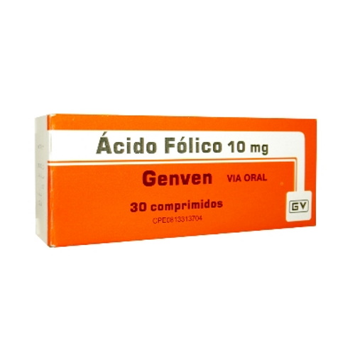 Acido Folico Com 10 Mg X 30 Genven 