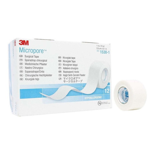 Adh 3m Micropore Blanco 1x10yd/2.5cmx9.1m Ref/15301 