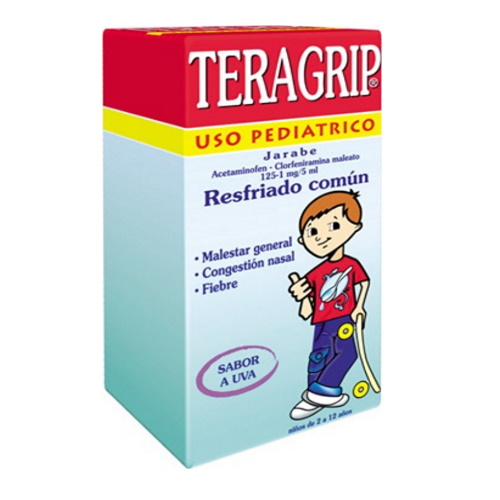 Teragrip Jbe Ped Uva 125mg/1mg/5ml X 120 Ml 