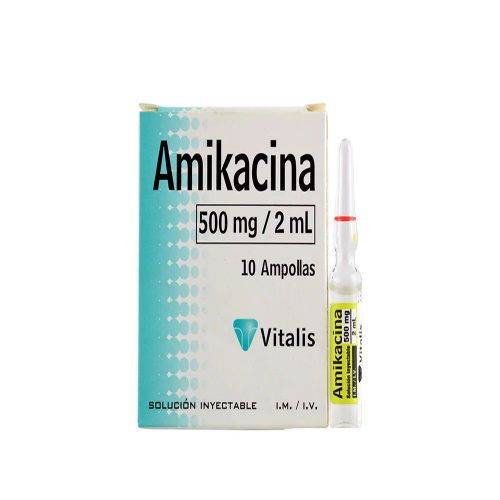 Amikacina Amp 500mg/2ml X 1 Vitalis 