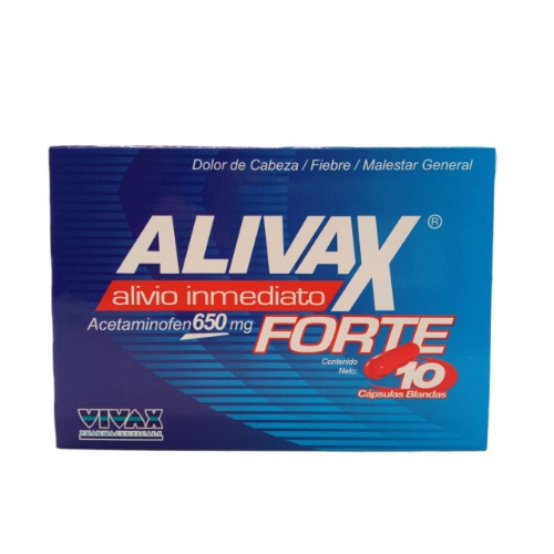 Alivax Forte Cap/bld 650 Mg X 10 