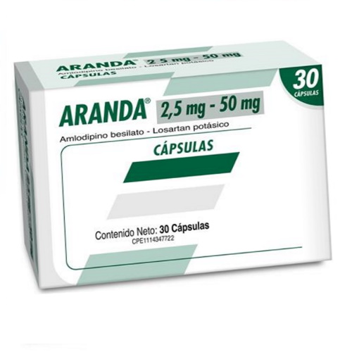 Aranda Cap 2.5mg/50mg X 30 Lab Farma 