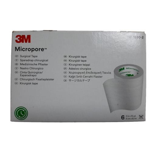 Adh 3m Micropore Blanco 2x10yd/2cmx9.1m Ref 1530-2 