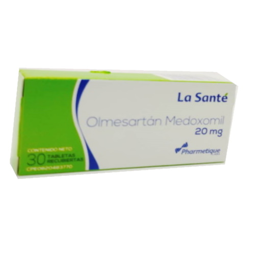 Olmesartan Medoxomil Tab/rec 20 Mg X 30 La Sante 