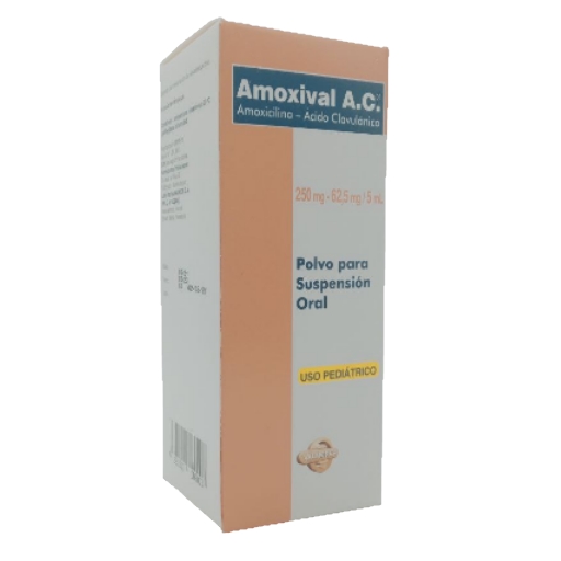 Amoxival A.c. Pvo Susp 250mg/62.5mg/5ml X 60 Ml 