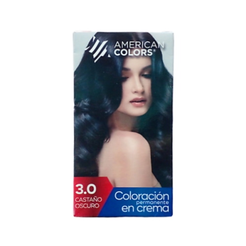 Kit D/tinte American Colors 3.0 CastaÑo Oscuro 