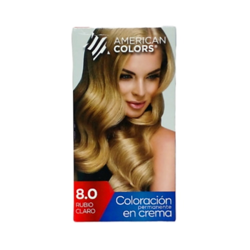 Kit D/tinte American Colors N/8.0 Rubio Claro 