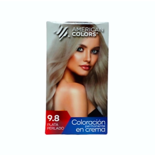 Kit D/tinte American Colors N/9.8 Plata Perlado 