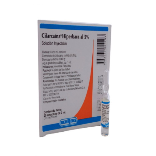 Cifarcaina Sol Hiperbara 5% 2 Ml Behrens 