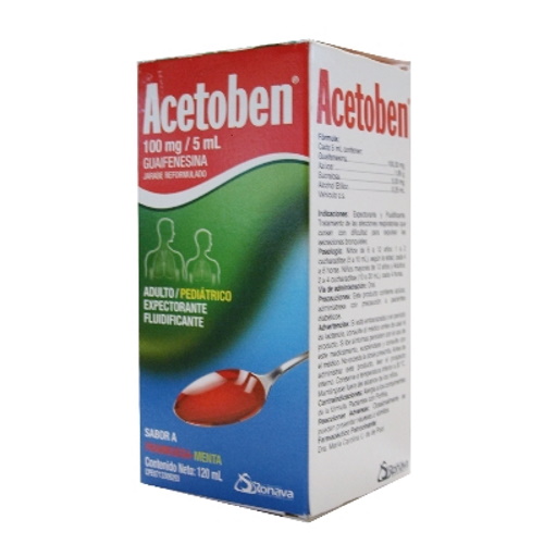 Acetoben Jbe Adu/ped Frambuesa/menta X 120 Ml Ronava 
