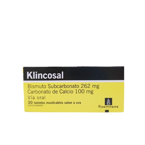 Klincosal Tab/mast S/uva 262 Mg/100 Mg X 30 Klinos 